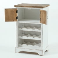 White//Grey Versanora Barra Wine Wooden Cabinet with Door